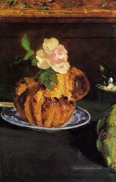 Impressionismus Stillleben Werke - Stillleben mit Brioche Eduard Manet